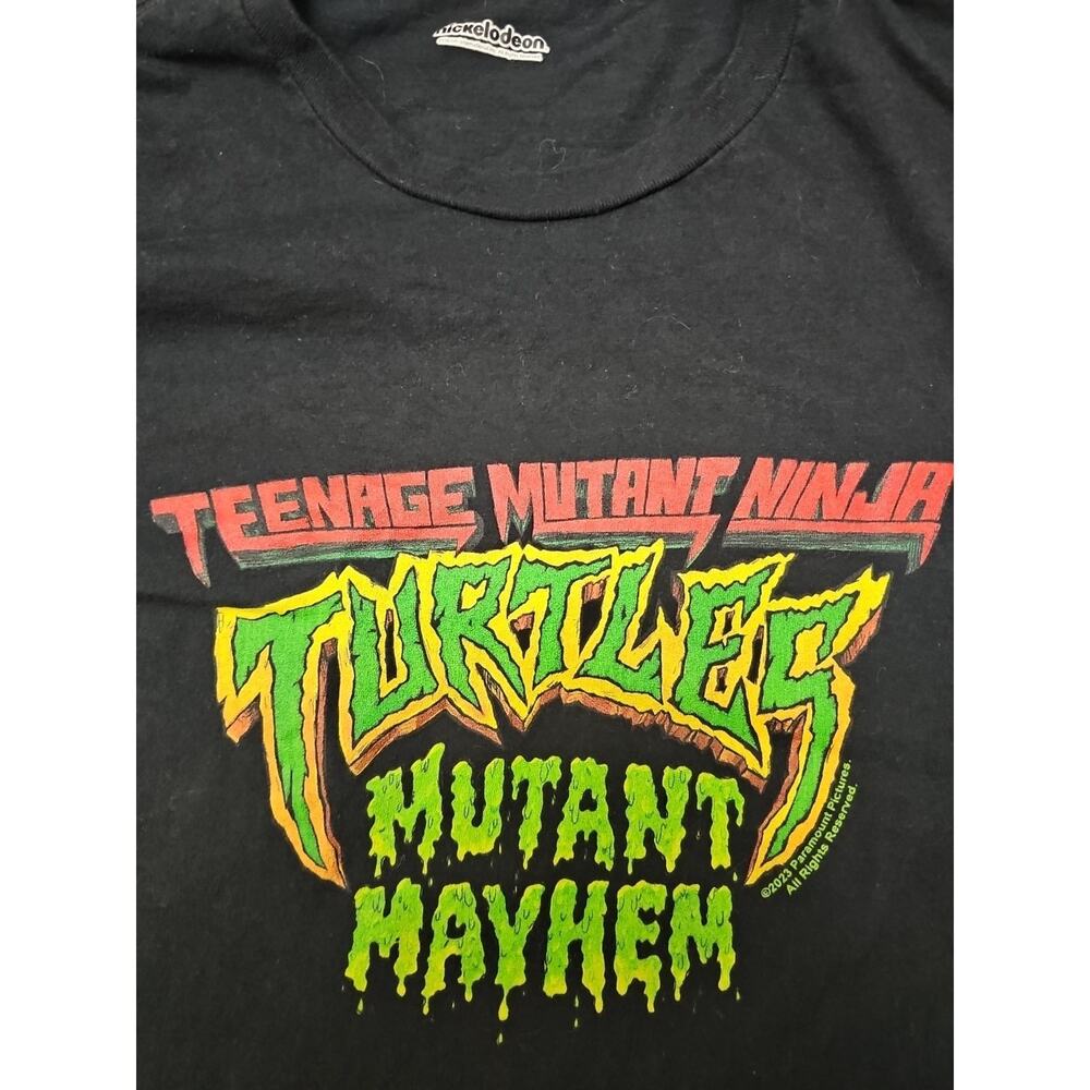 TEENAGE MUTANT NINJA TURTLES MUTANT MAYHEM T-Shirt Adult Sz S Black Nickelodeon